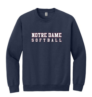 ND Softball Navy Sweatshirt