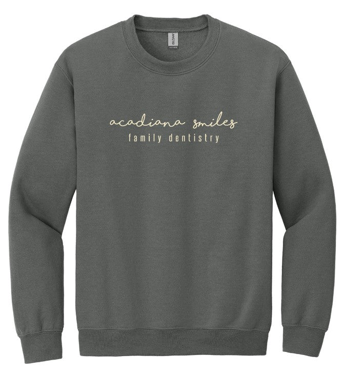 Acadiana Smiles Cursive Design Sweatshirt