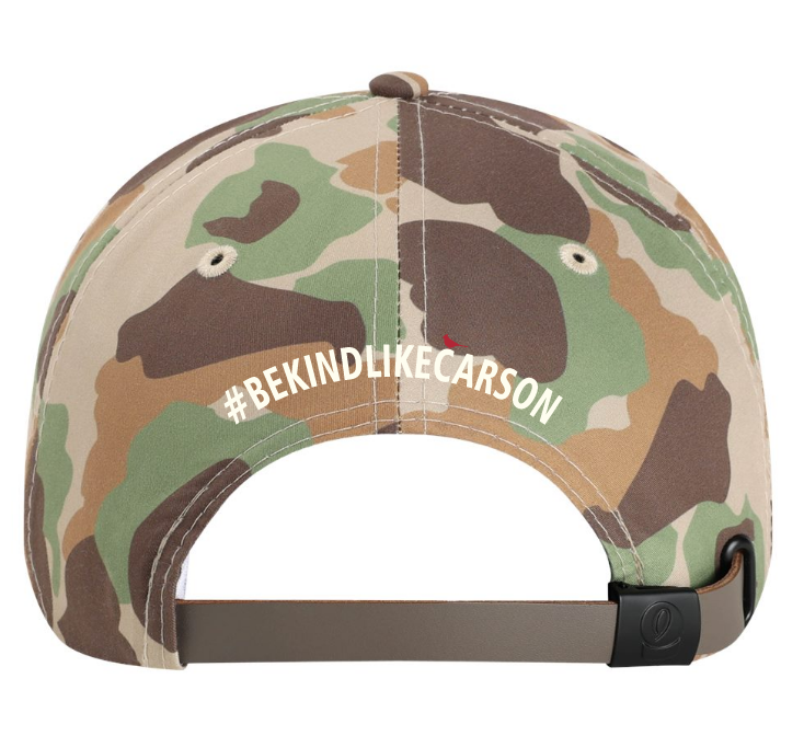 Be Kind Like Carson Camo Rope Cap