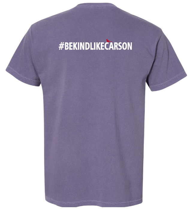 Grape Be Kind Like Carson Comfort Colors Pocket Tee