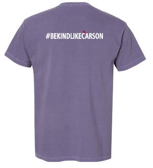 Grape Be Kind Like Carson Comfort Colors Pocket Tee