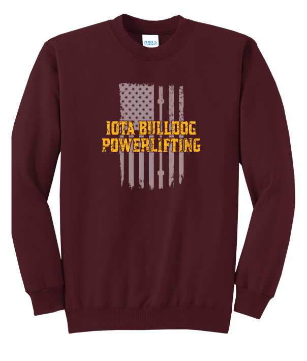 Maroon IHS Powerlifting Sweatshirt