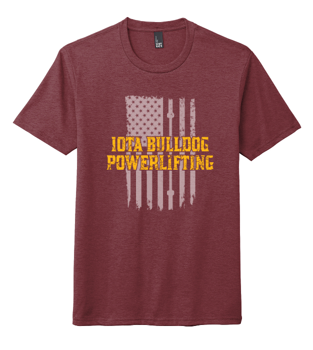 Maroon IHS Powerlifting Soft Cotton Tee