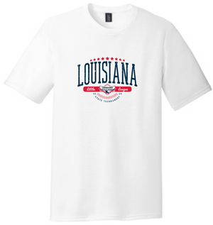 Louisiana Little League White Soft Cotton Tee