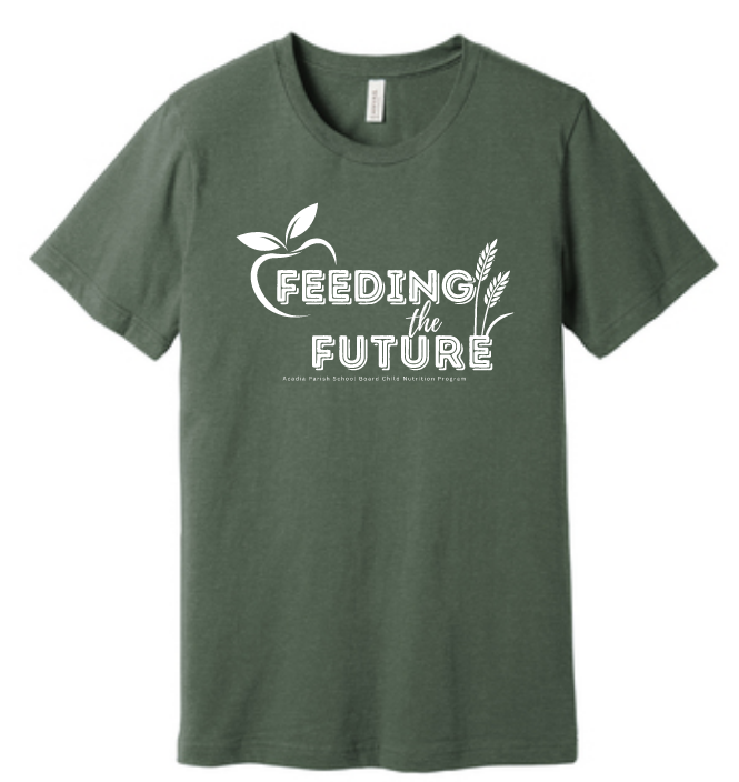 Feeding the Future Heather Military Green Tee