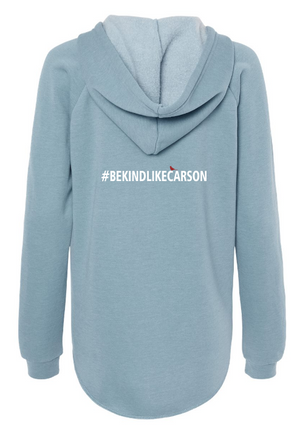 Be Kind Like Carson Misty Blue Women's Hoodie