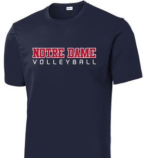 Navy ND Volleyball Dri Fit Tee