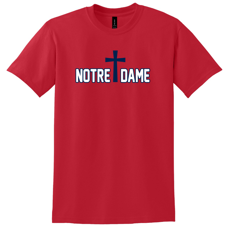 ND Cheer Red Cotton Tee