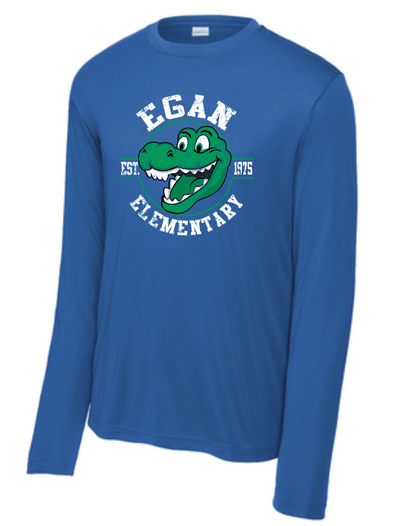 Egan Elementary Royal Dri Fit Long Sleeve