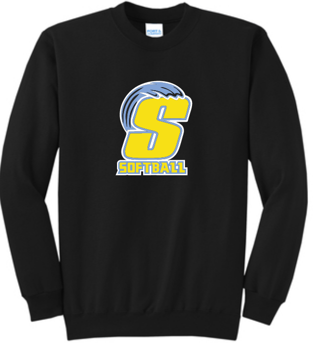 Splash Softball Black Sweatshirt