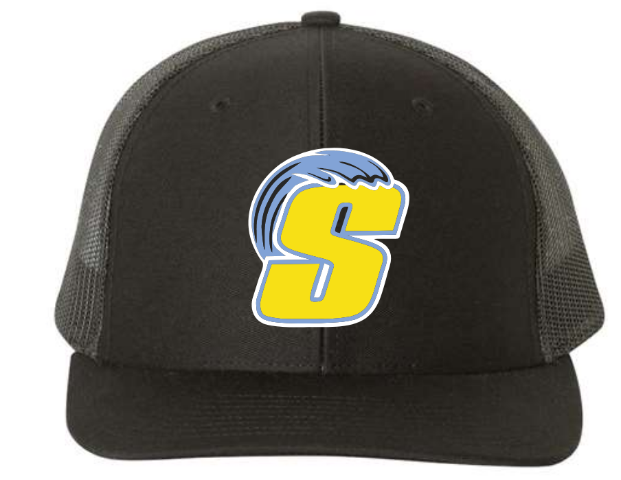 Splash Softball Black Trucker Cap