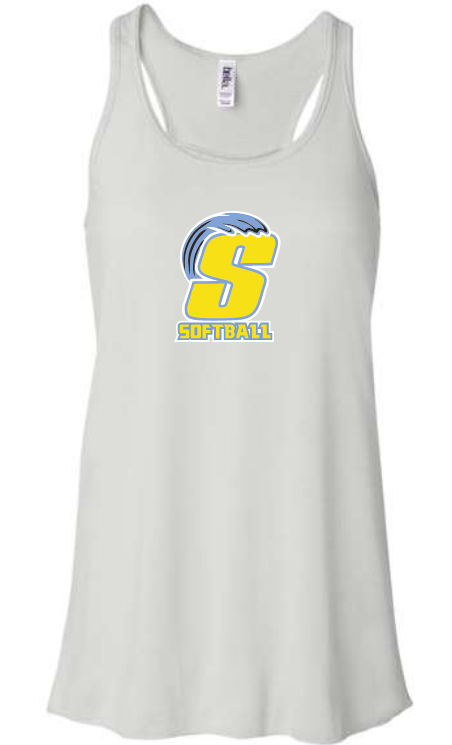 Splash Softball White Tank