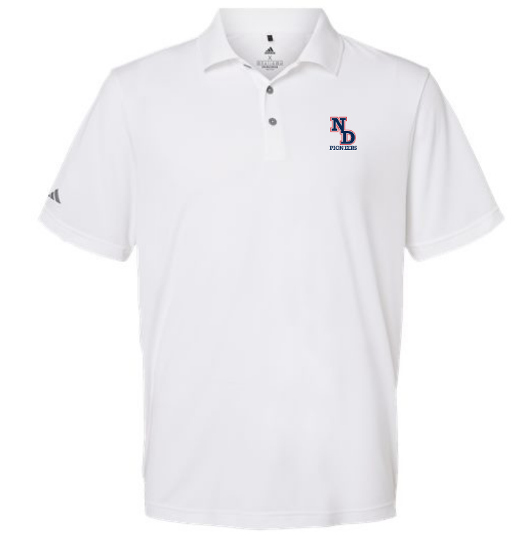 Notre Dame White Adidas Polo