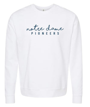 White ND Rep Sweatshirt